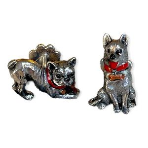 Silver Dog Cufflinks- NWOT
